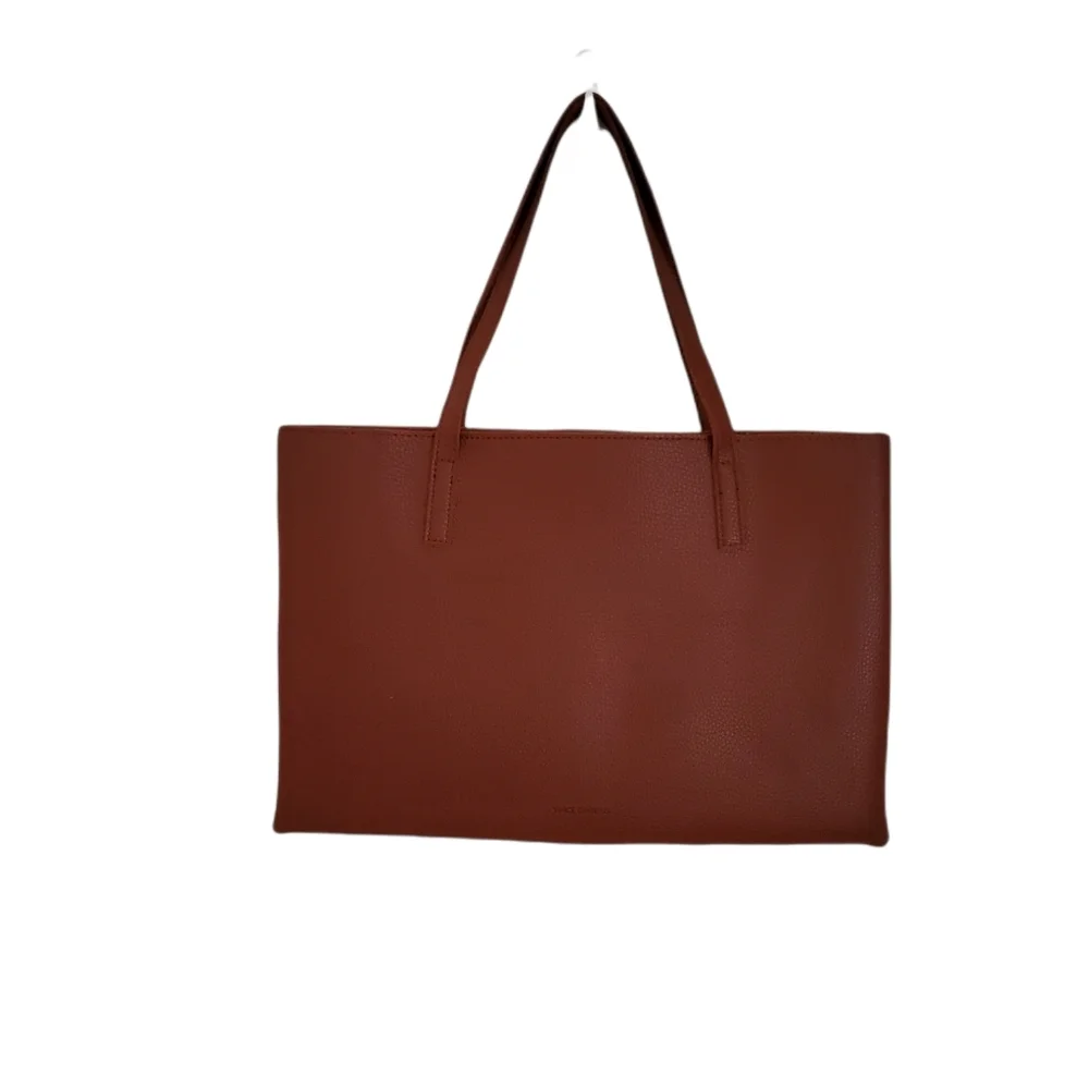 Vince Camuto Lucky Stripe Rusty Brown Laptop Bag - Picture 3 of 7